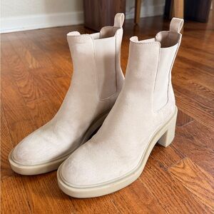 Dolce Vita Gilana Suede Chelsea Block Heel Boots